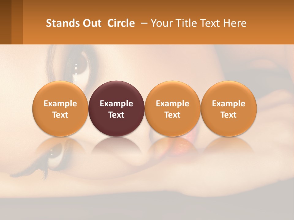 A Woman Laying Down With Her Eyes Closed PowerPoint Template