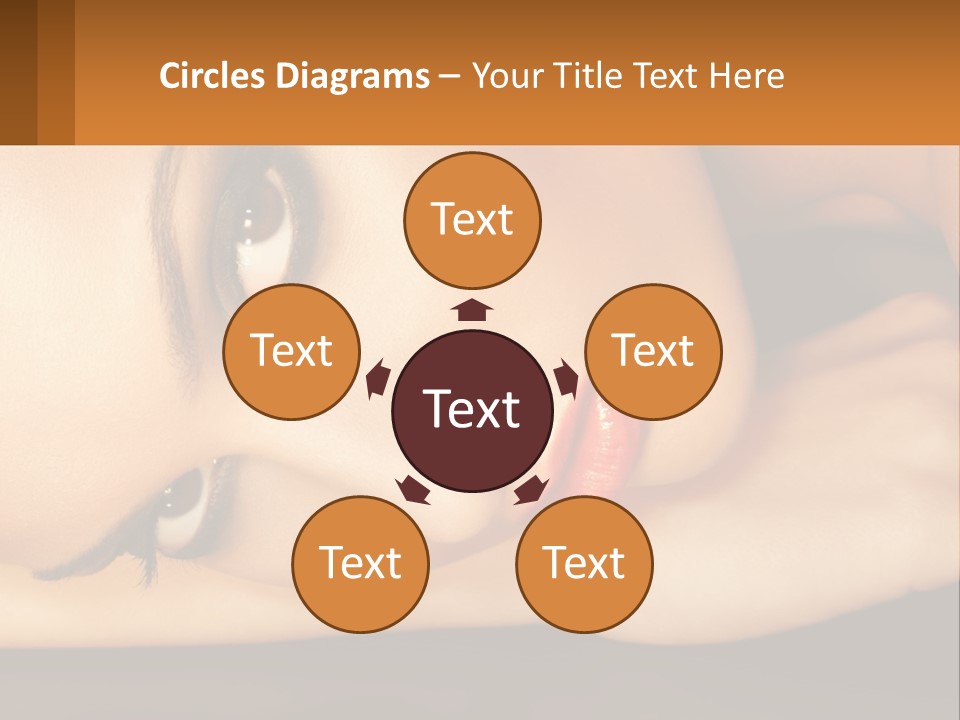 A Woman Laying Down With Her Eyes Closed PowerPoint Template