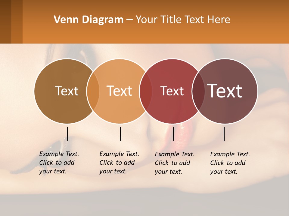 A Woman Laying Down With Her Eyes Closed PowerPoint Template