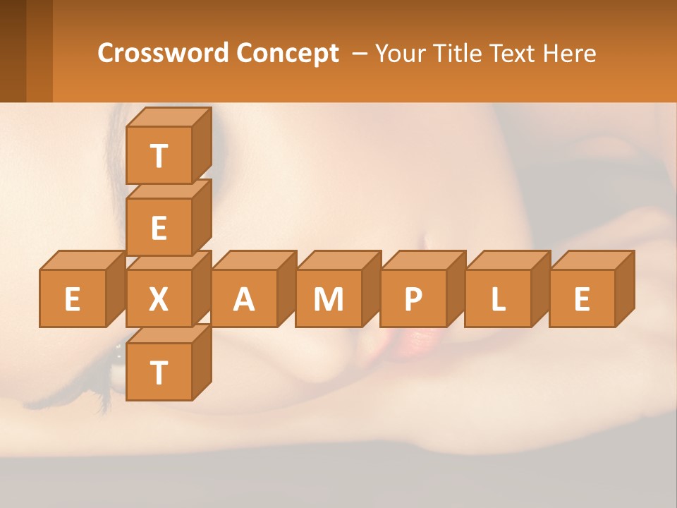 A Woman Laying Down With Her Eyes Closed PowerPoint Template