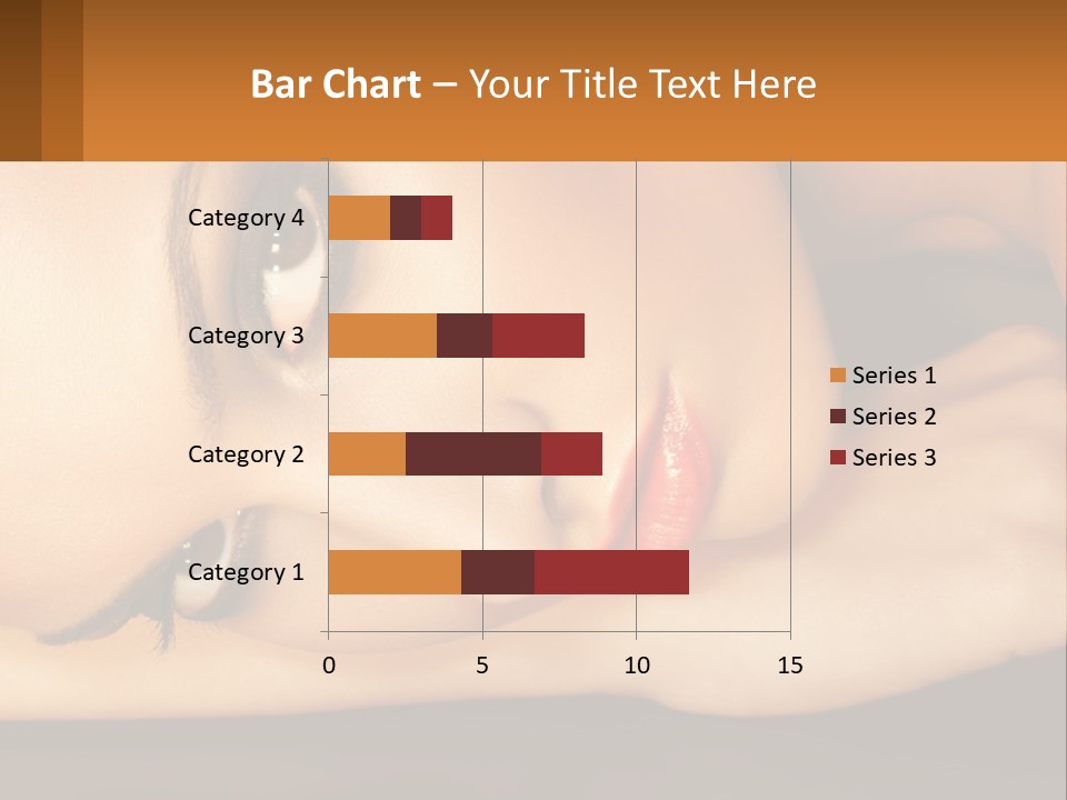 A Woman Laying Down With Her Eyes Closed PowerPoint Template