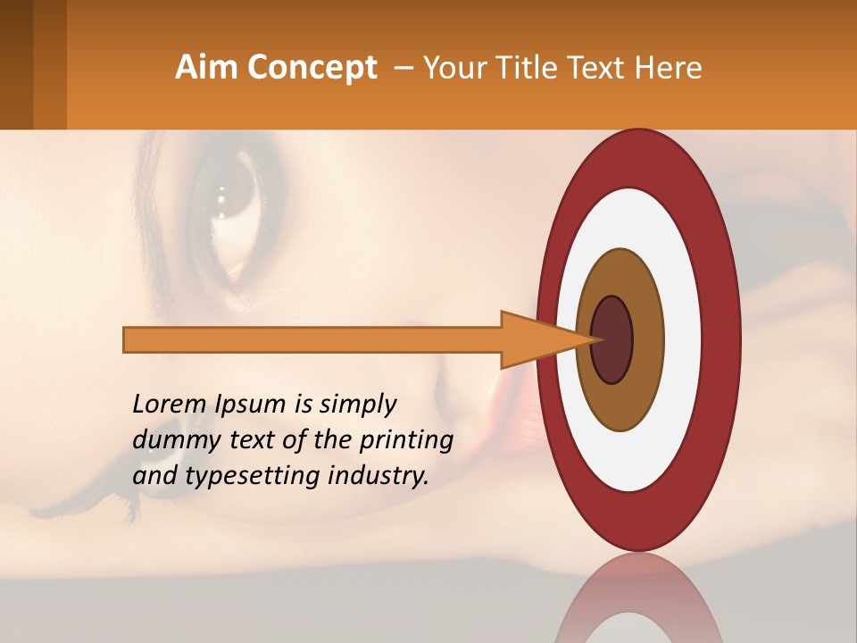 A Woman Laying Down With Her Eyes Closed PowerPoint Template