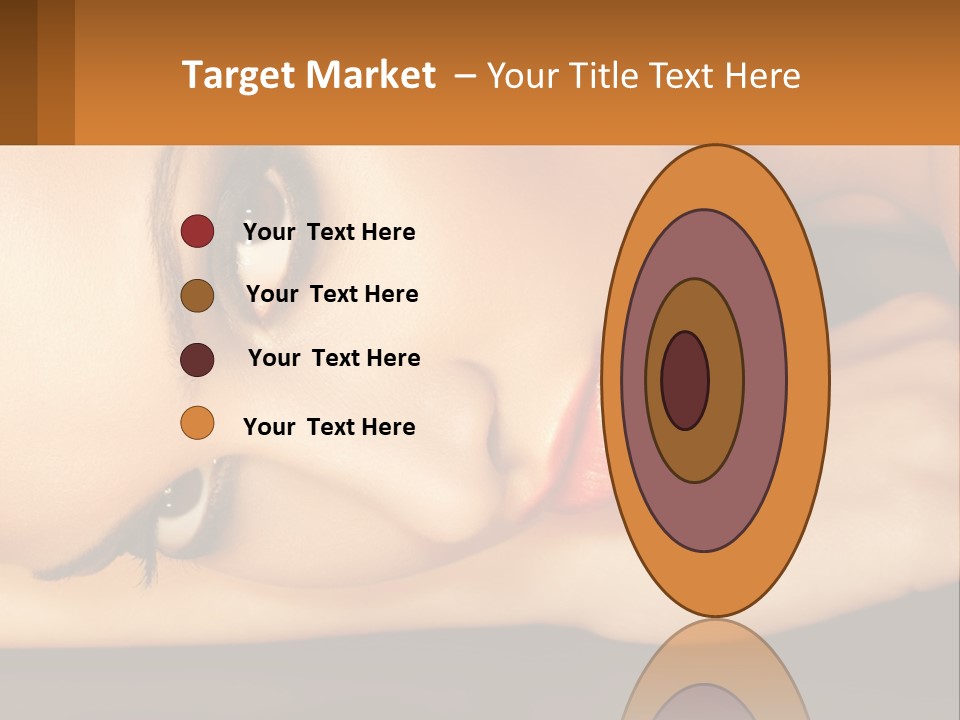 A Woman Laying Down With Her Eyes Closed PowerPoint Template