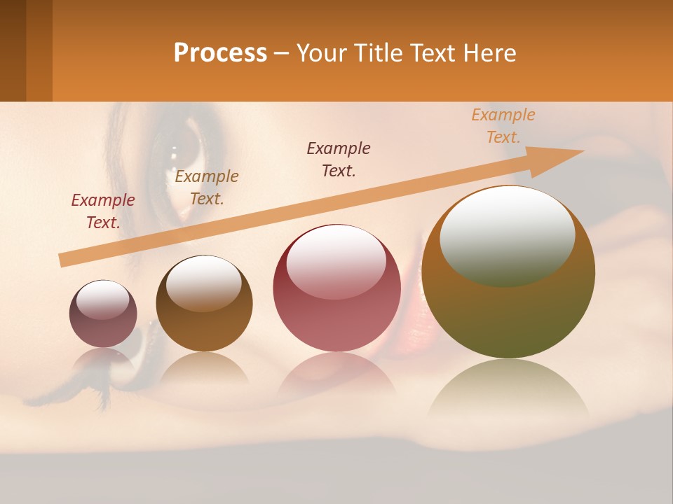 A Woman Laying Down With Her Eyes Closed PowerPoint Template