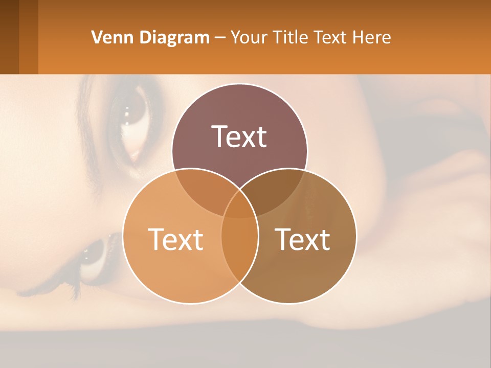 A Woman Laying Down With Her Eyes Closed PowerPoint Template