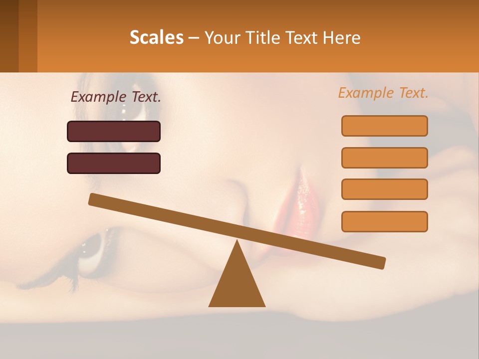 A Woman Laying Down With Her Eyes Closed PowerPoint Template