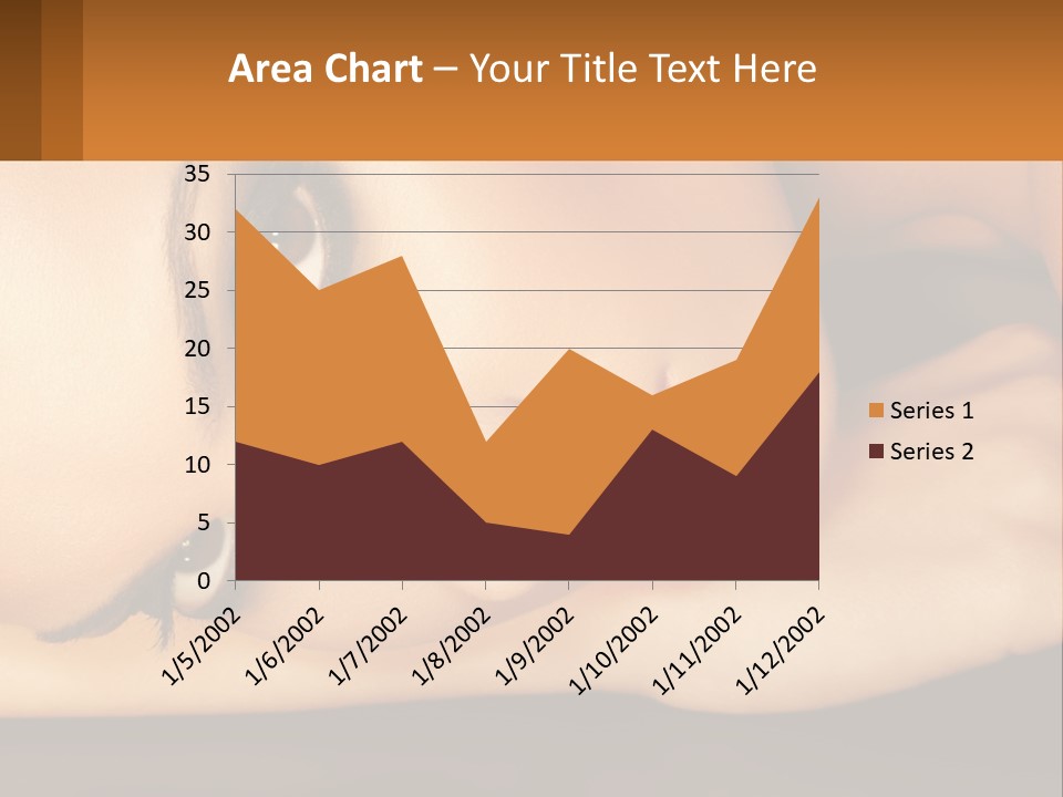 A Woman Laying Down With Her Eyes Closed PowerPoint Template