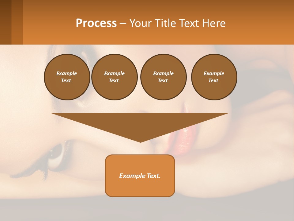 A Woman Laying Down With Her Eyes Closed PowerPoint Template