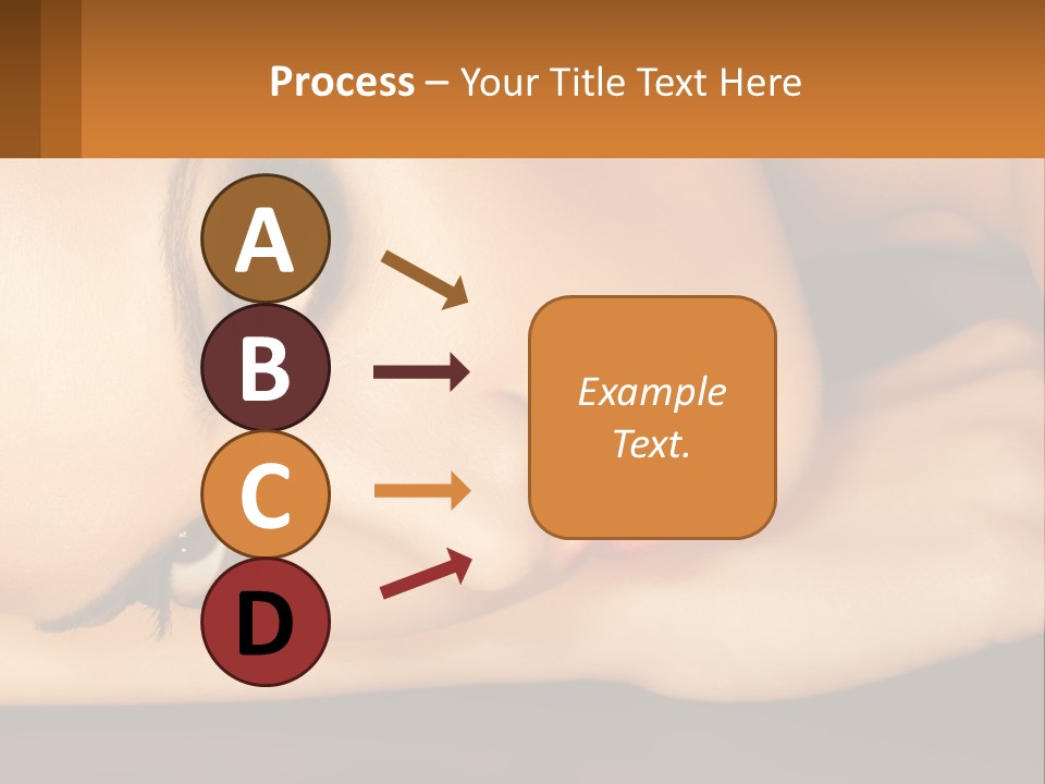 A Woman Laying Down With Her Eyes Closed PowerPoint Template