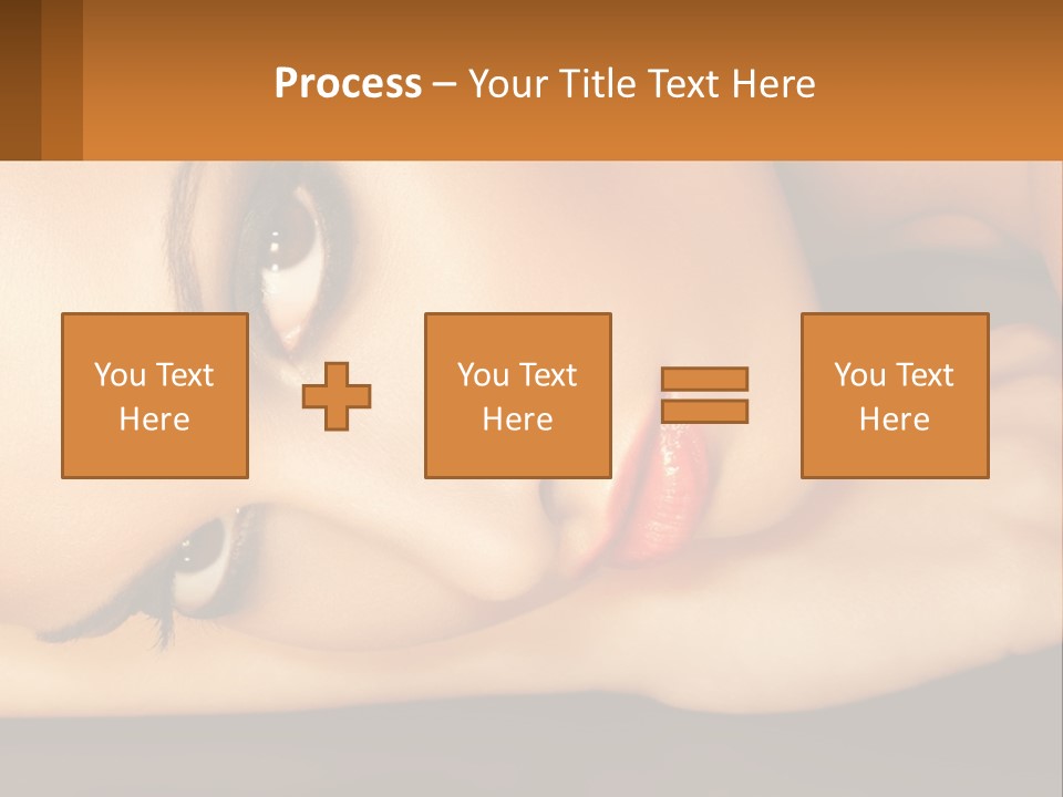 A Woman Laying Down With Her Eyes Closed PowerPoint Template