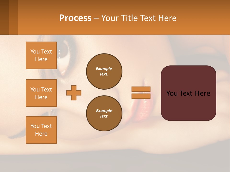A Woman Laying Down With Her Eyes Closed PowerPoint Template