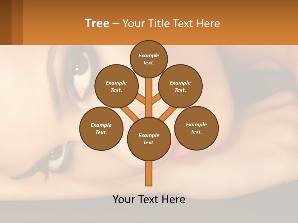 A Woman Laying Down With Her Eyes Closed PowerPoint Template