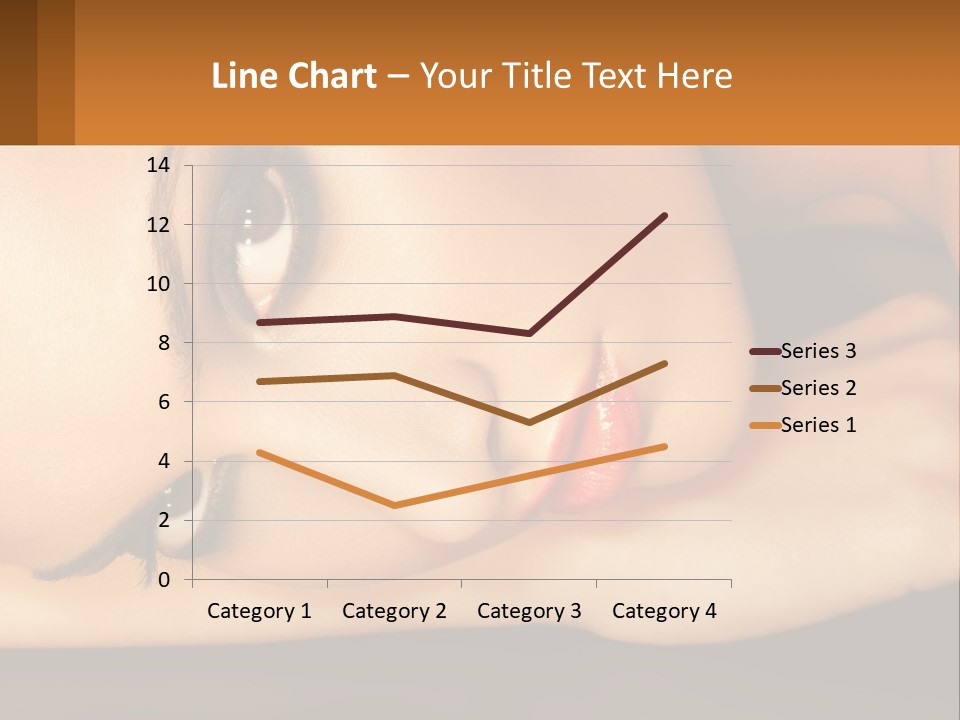 A Woman Laying Down With Her Eyes Closed PowerPoint Template