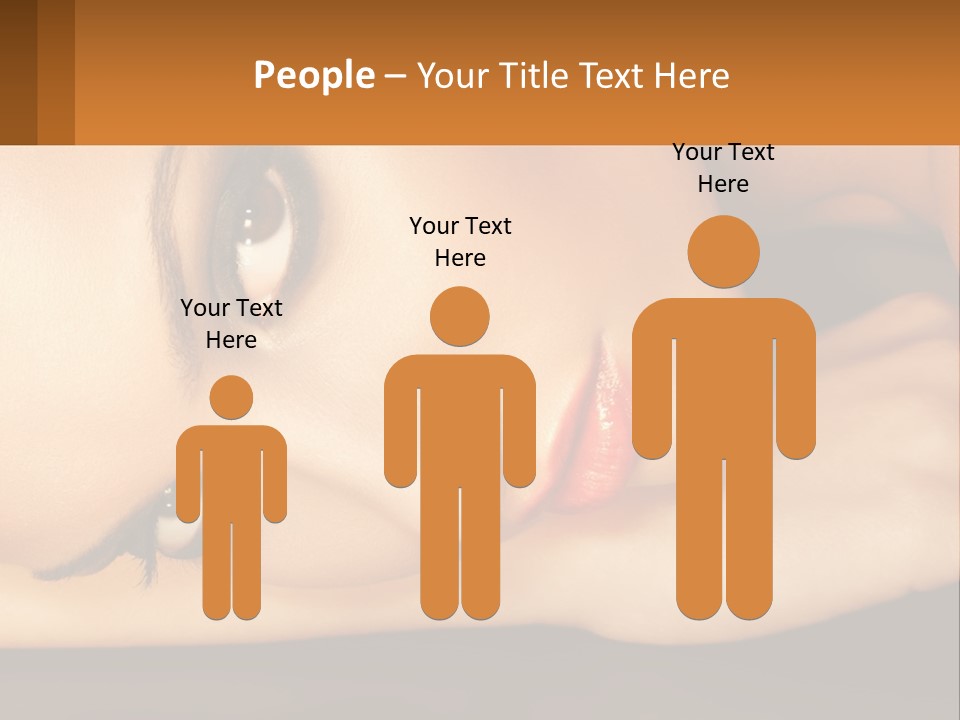 A Woman Laying Down With Her Eyes Closed PowerPoint Template