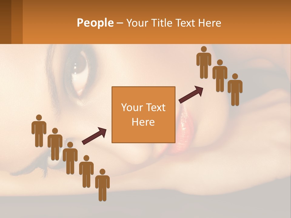 A Woman Laying Down With Her Eyes Closed PowerPoint Template