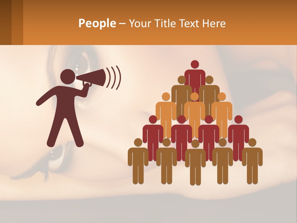 A Woman Laying Down With Her Eyes Closed PowerPoint Template