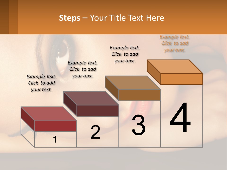 A Woman Laying Down With Her Eyes Closed PowerPoint Template