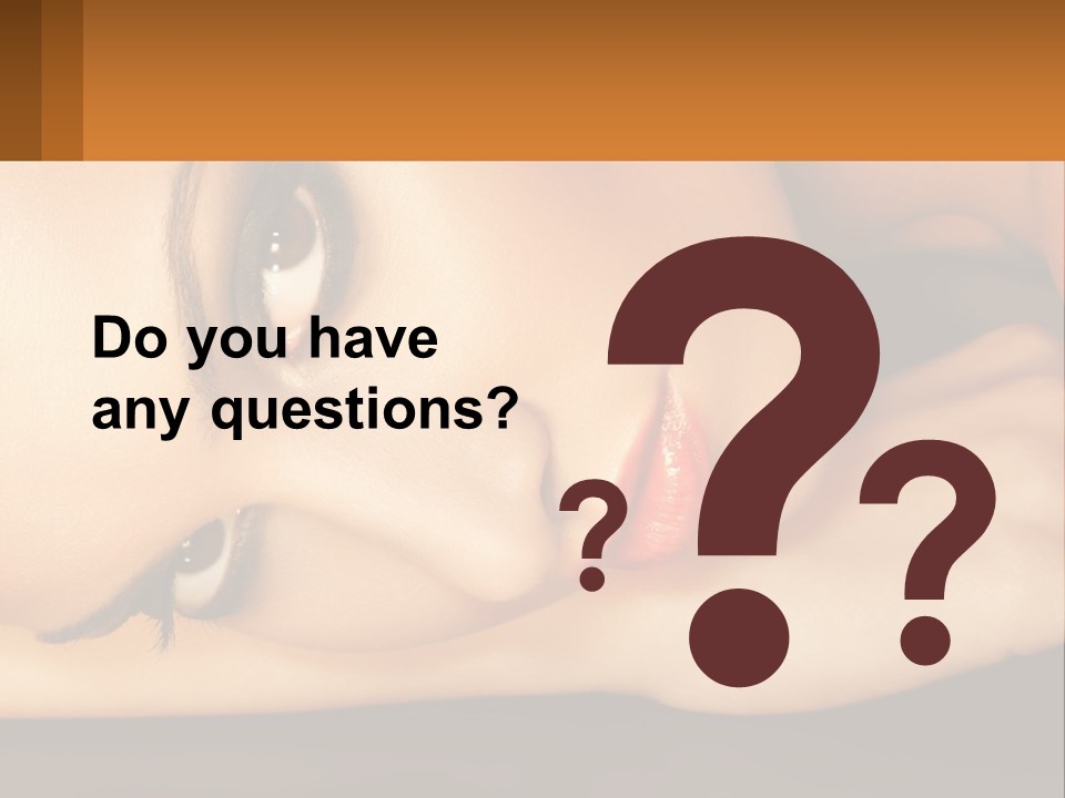 A Woman Laying Down With Her Eyes Closed PowerPoint Template