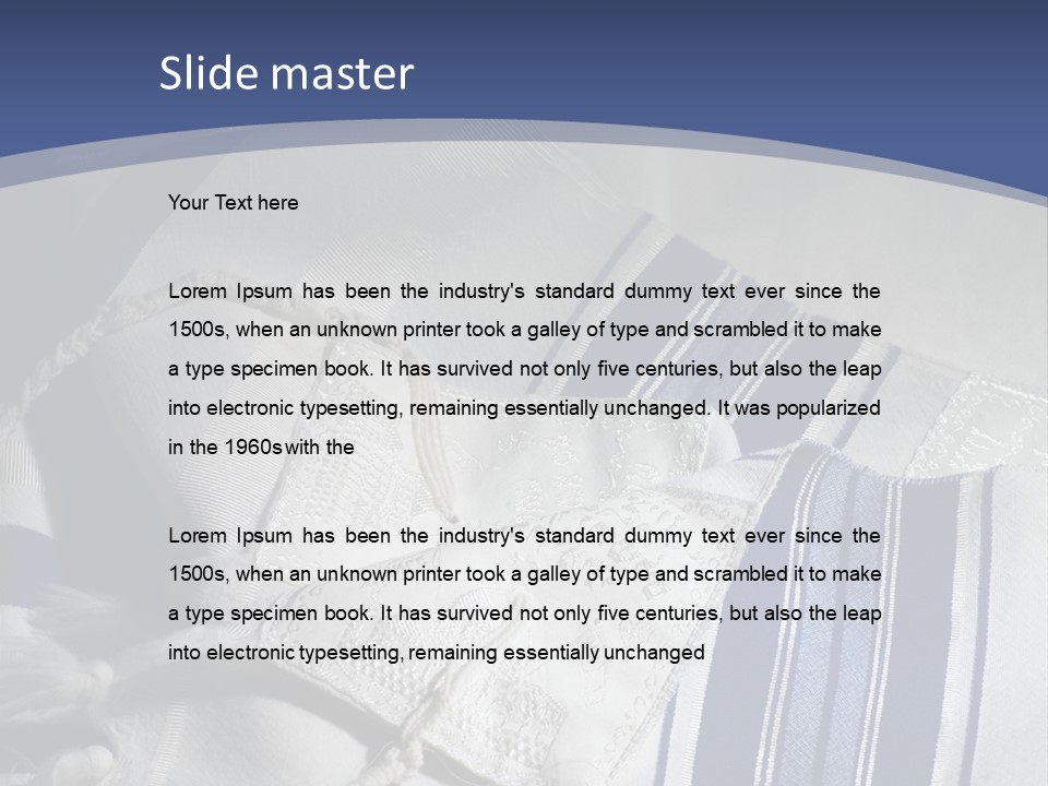 Judaism Rymberg Tallit PowerPoint Template