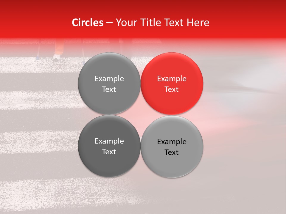 Passerby Cold Snow PowerPoint Template