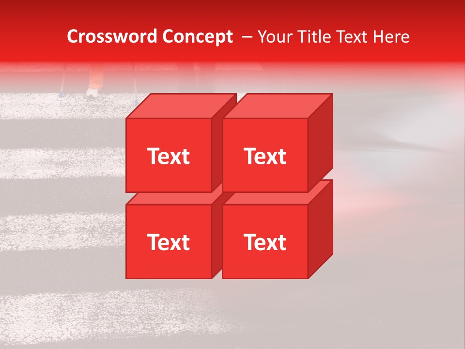 Passerby Cold Snow PowerPoint Template