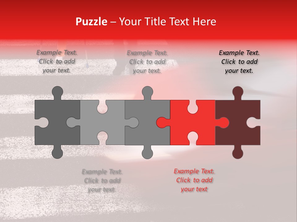 Passerby Cold Snow PowerPoint Template