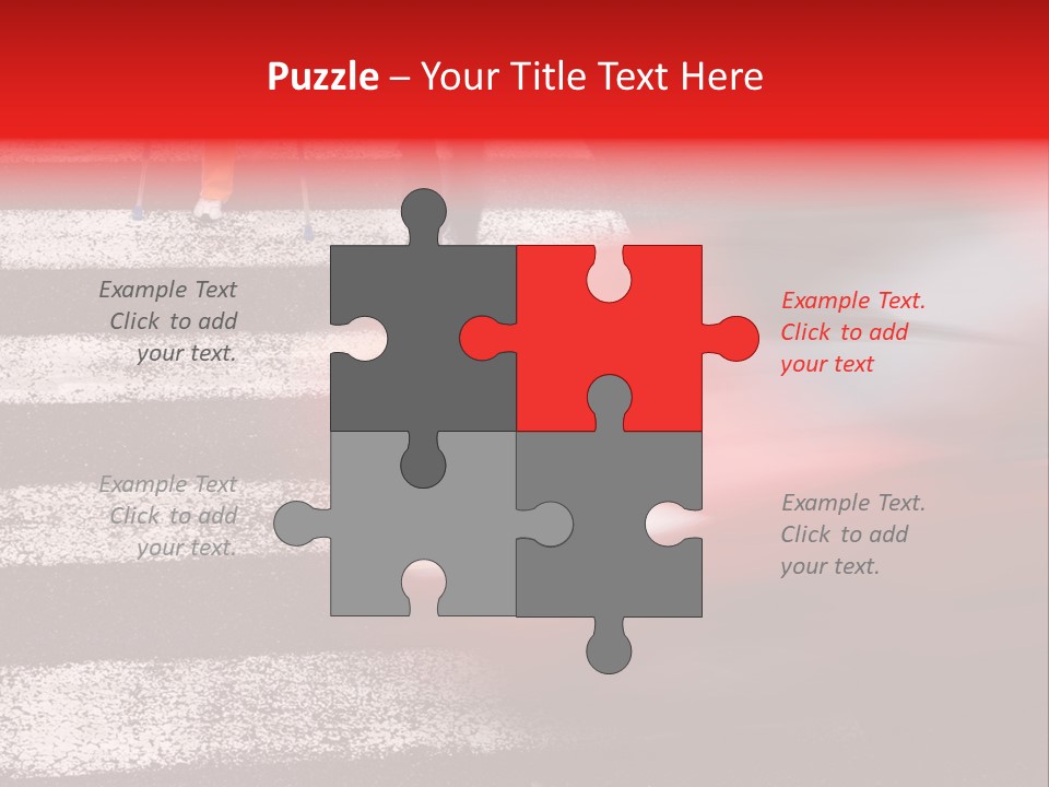 Passerby Cold Snow PowerPoint Template