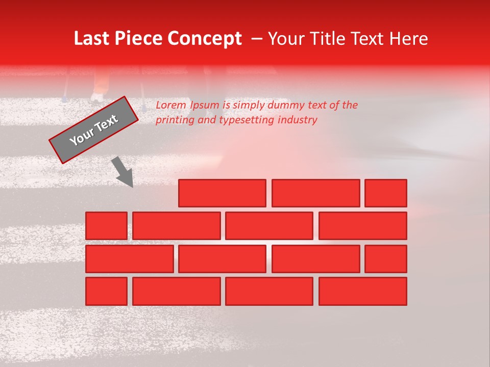 Passerby Cold Snow PowerPoint Template