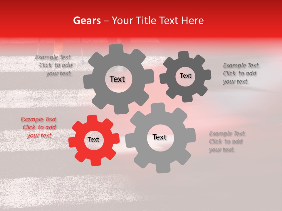 Passerby Cold Snow PowerPoint Template