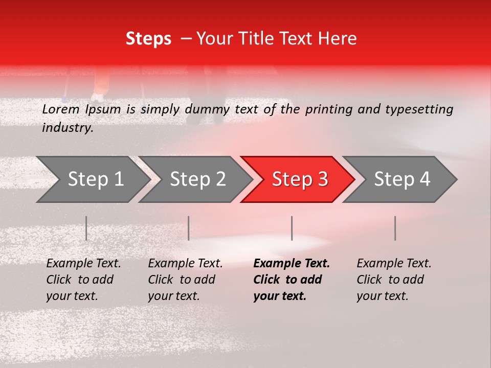 Passerby Cold Snow PowerPoint Template