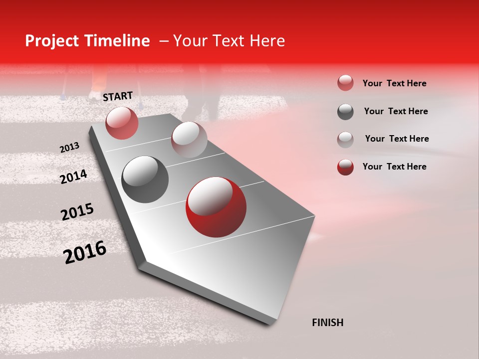 Passerby Cold Snow PowerPoint Template