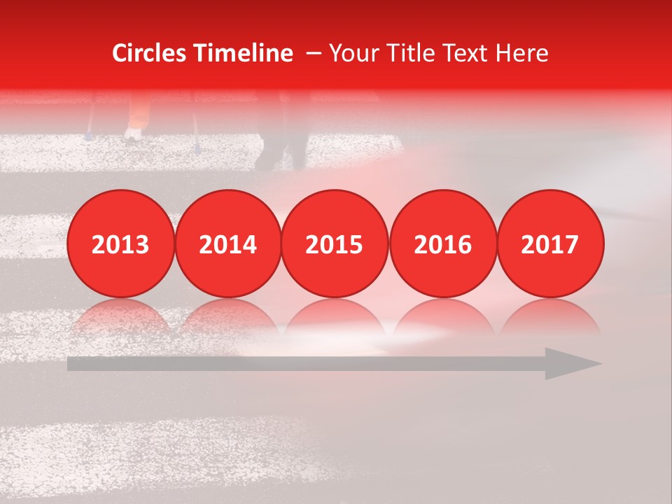 Passerby Cold Snow PowerPoint Template