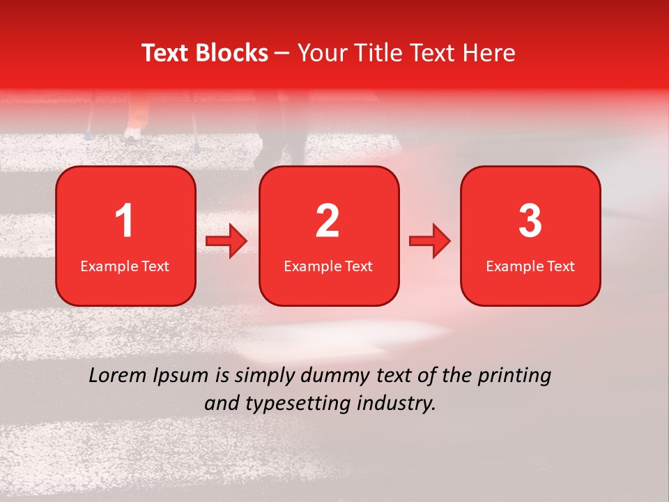 Passerby Cold Snow PowerPoint Template