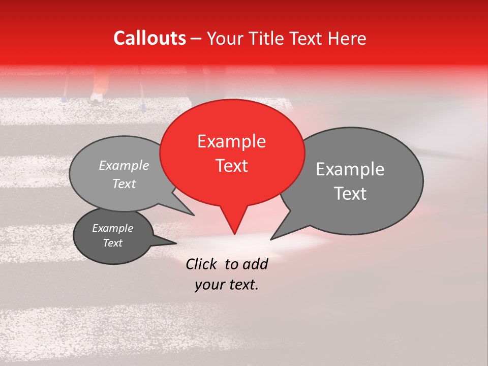 Passerby Cold Snow PowerPoint Template