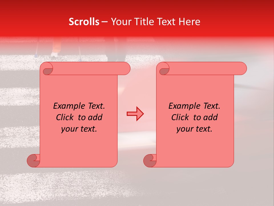 Passerby Cold Snow PowerPoint Template
