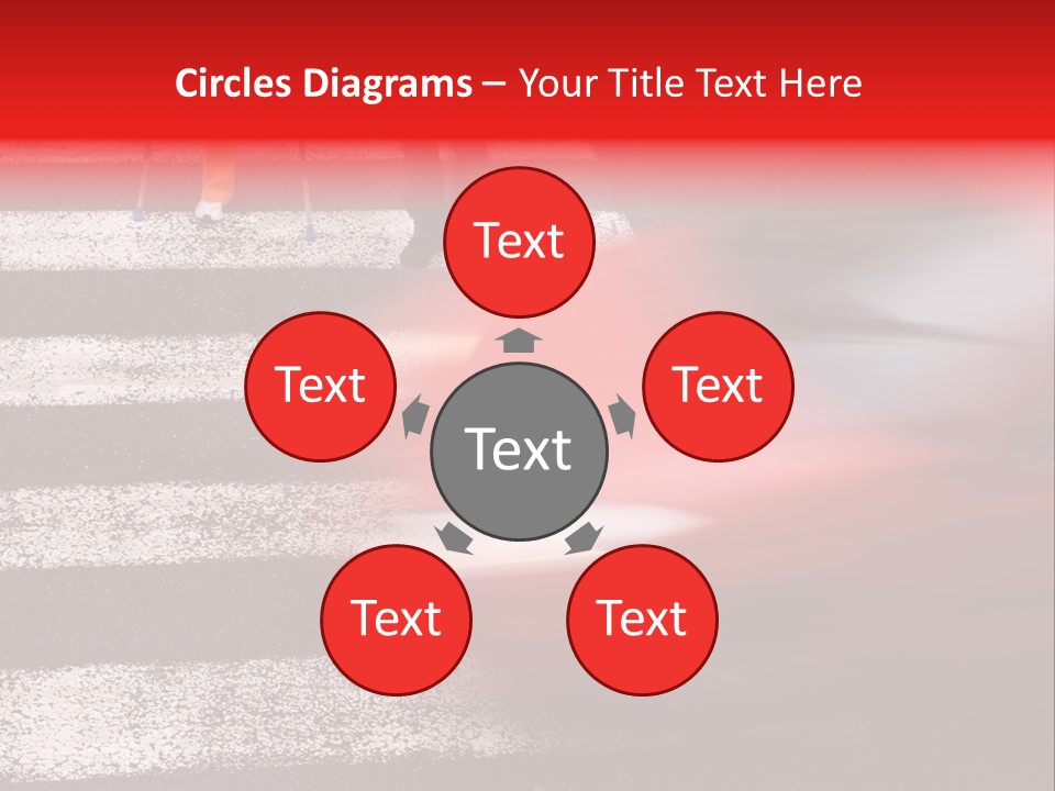 Passerby Cold Snow PowerPoint Template