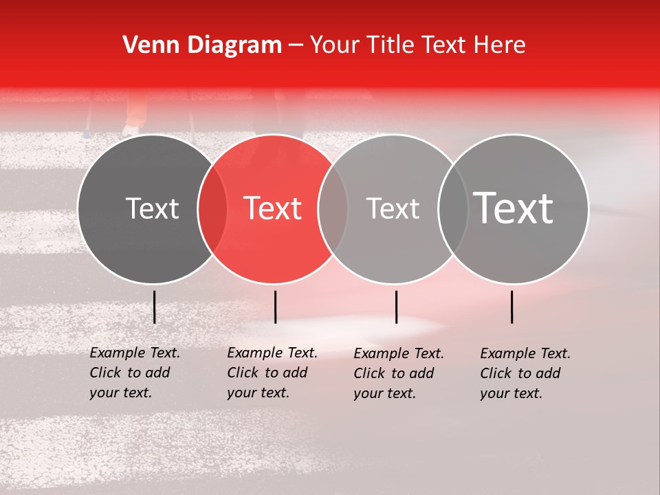 Passerby Cold Snow PowerPoint Template
