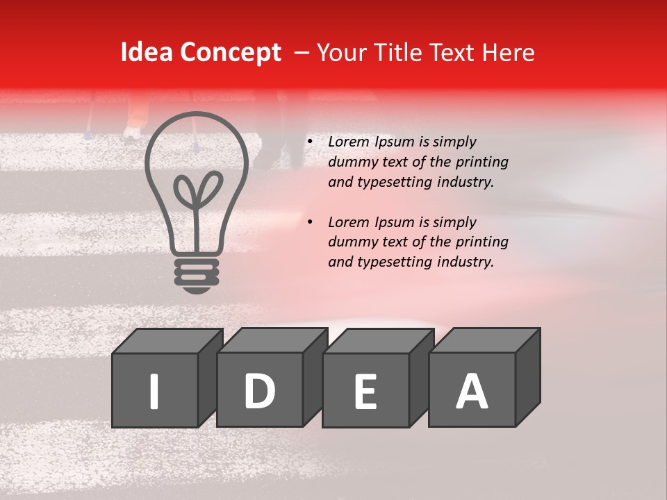 Passerby Cold Snow PowerPoint Template