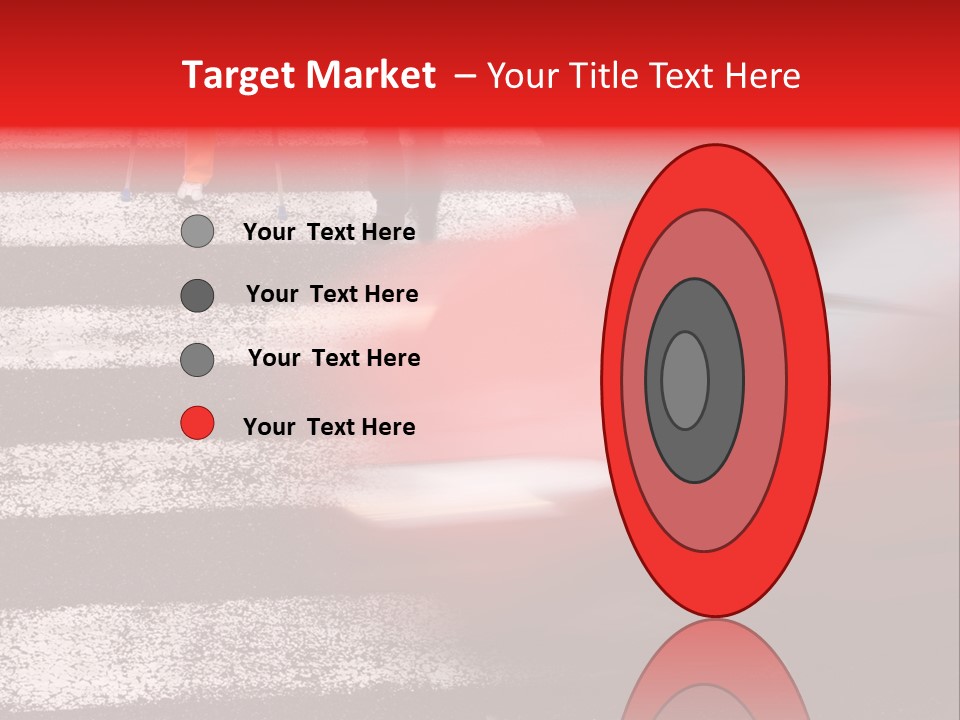 Passerby Cold Snow PowerPoint Template