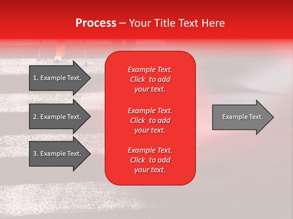 Passerby Cold Snow PowerPoint Template
