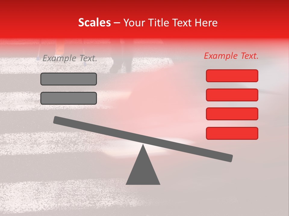 Passerby Cold Snow PowerPoint Template
