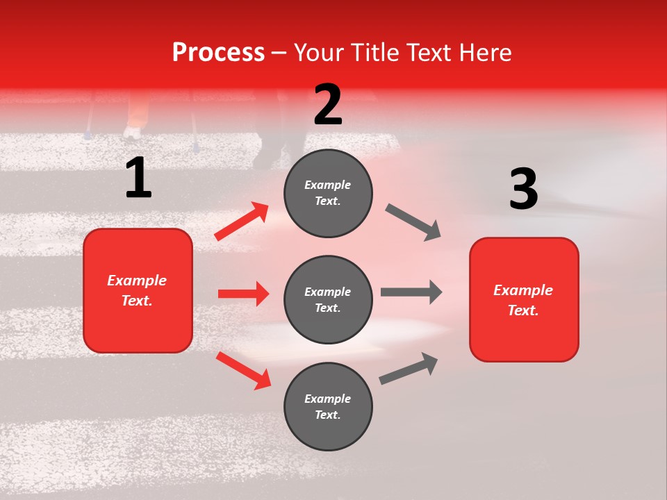 Passerby Cold Snow PowerPoint Template