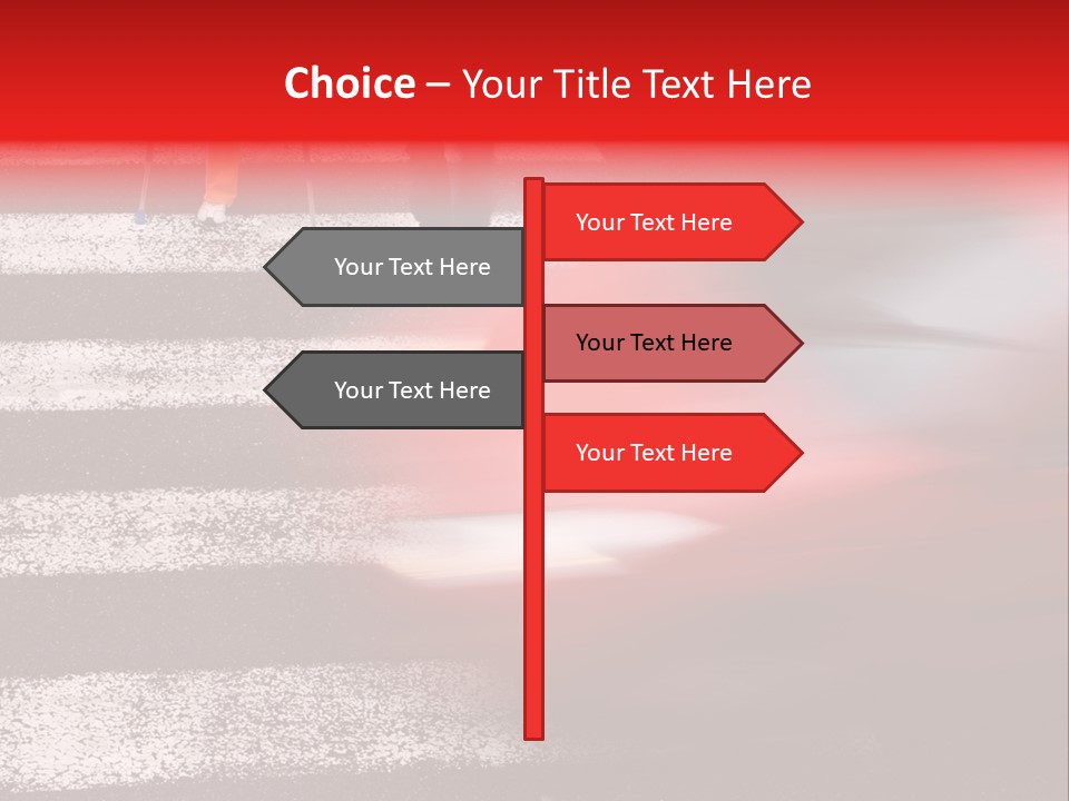 Passerby Cold Snow PowerPoint Template