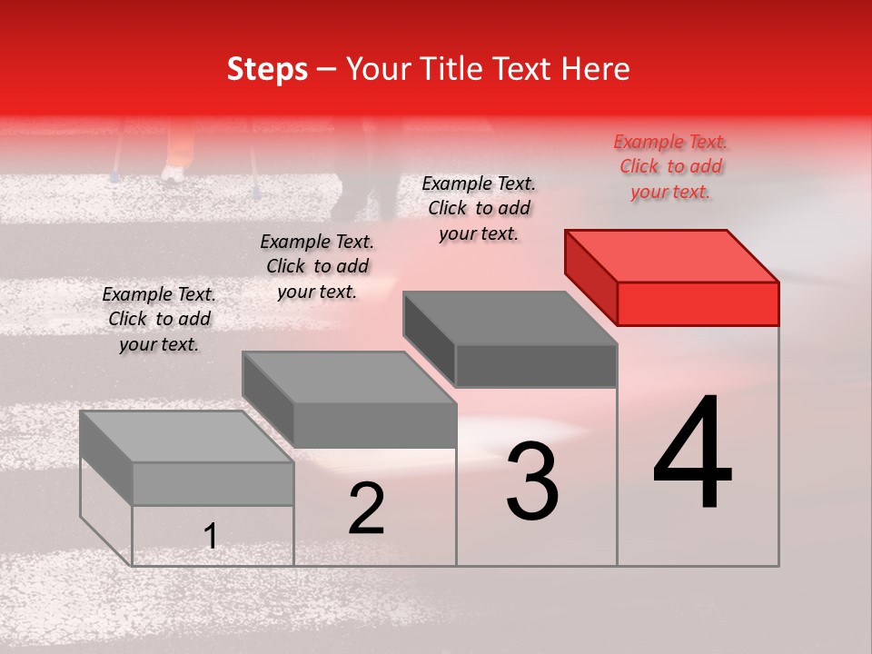 Passerby Cold Snow PowerPoint Template