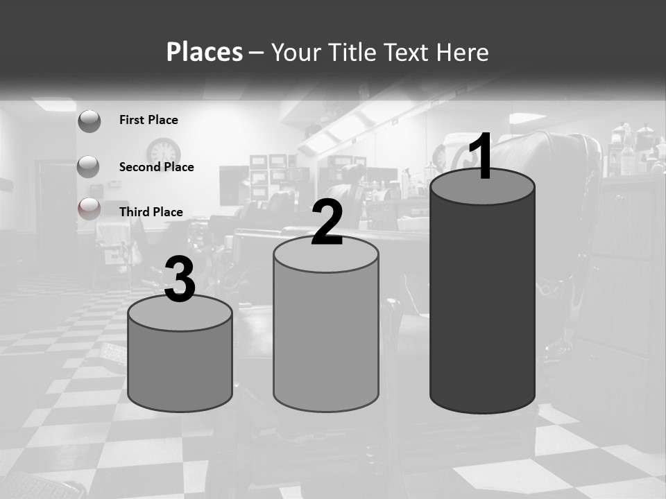 Handle Male Barber PowerPoint Template