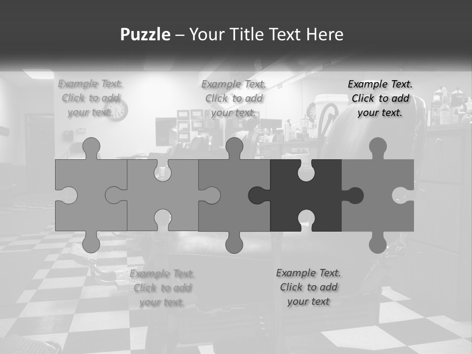 Handle Male Barber PowerPoint Template