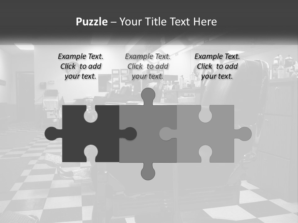 Handle Male Barber PowerPoint Template