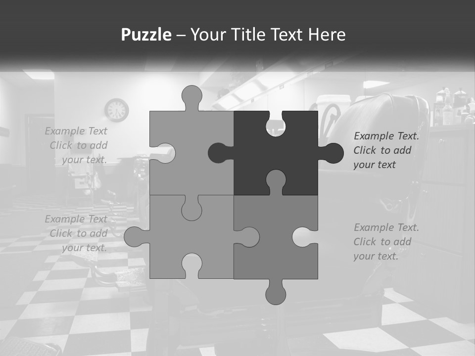 Handle Male Barber PowerPoint Template