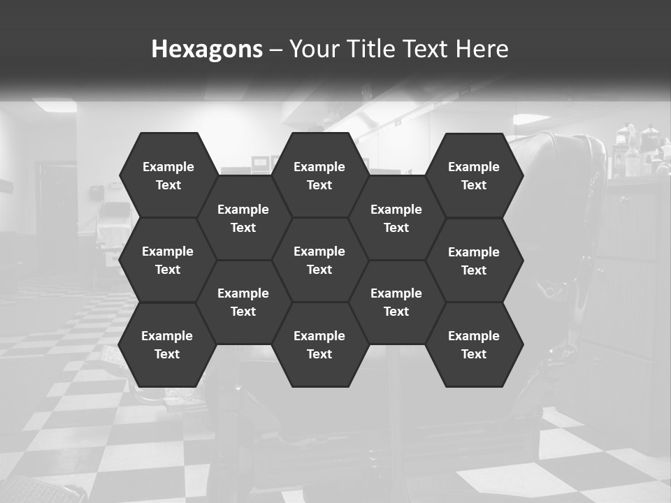 Handle Male Barber PowerPoint Template