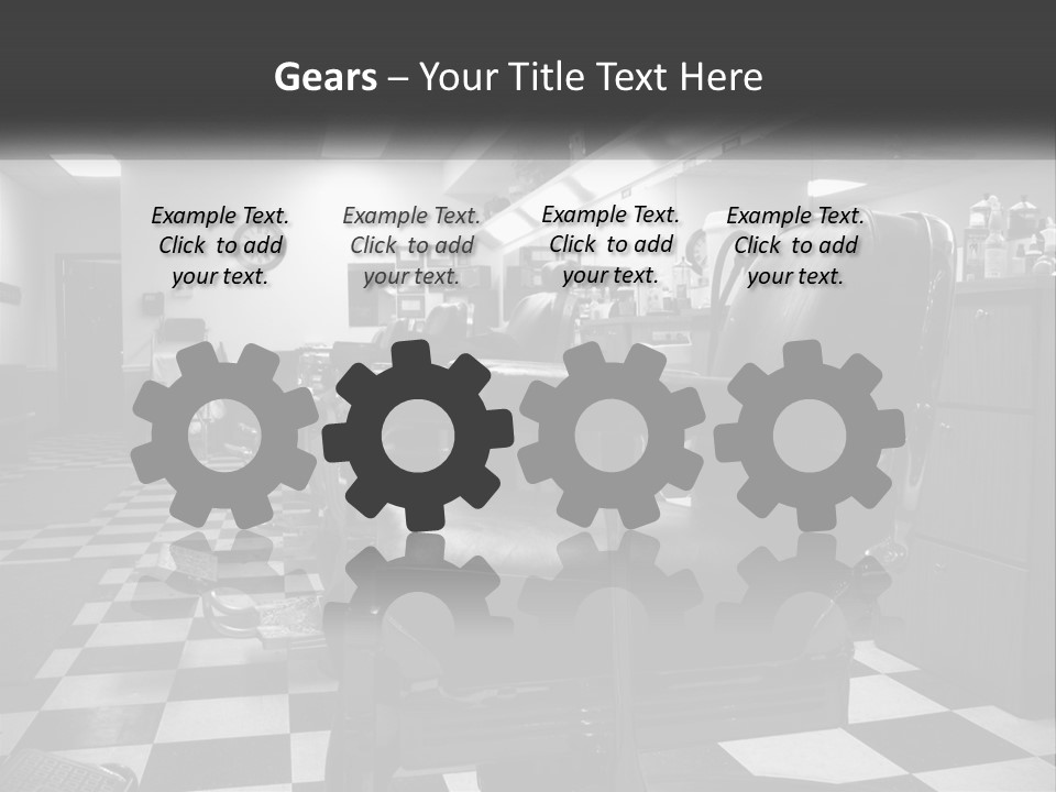 Handle Male Barber PowerPoint Template